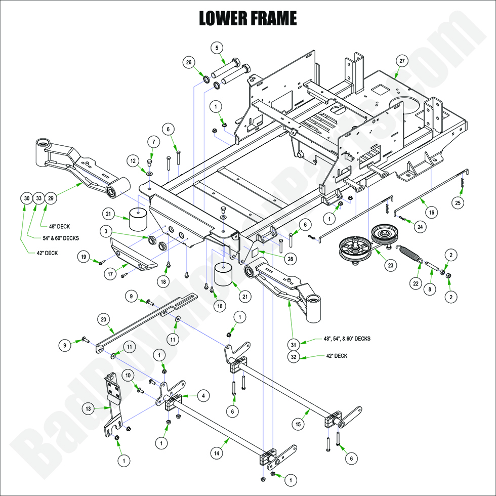 2024 Maverick HD - Lower Frame Assembly